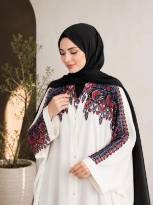 Abaya for Muslimat Printed Georgette