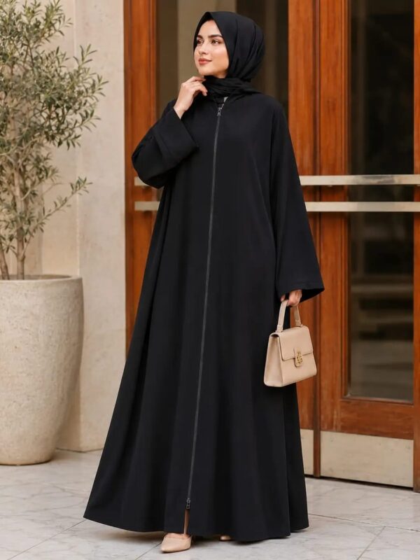 Abaya for Muslimat Nida Plain Classic-Black
