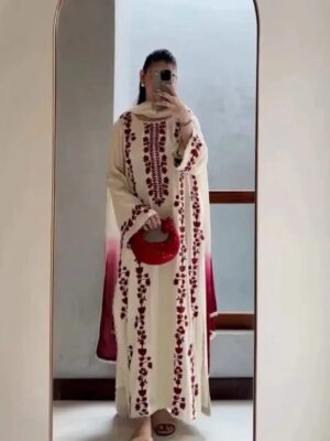 Women's 3Pc Unstitched Dhanak Stylish Embroidered Suits
