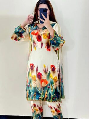 Women's 3Pc Stitched Lawn Printed Stylish Suits