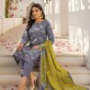 Women's 3pc Dobby Printed Lawn Suits