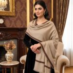 Women's Wool Stylish Shawl for Graceful Women-Color Beige