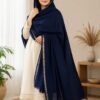 Women's Pashmina Wool's Shawl -Color Blue