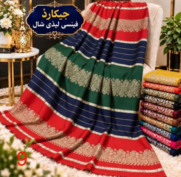 Women's Pashmina Jackward Colorful Shawl