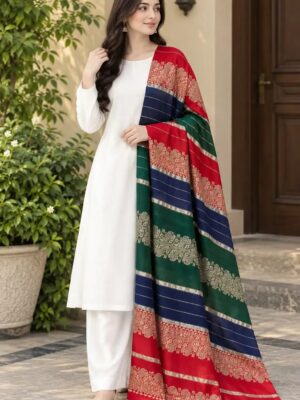 Women's Pashmina Jackward Colorful Shawl