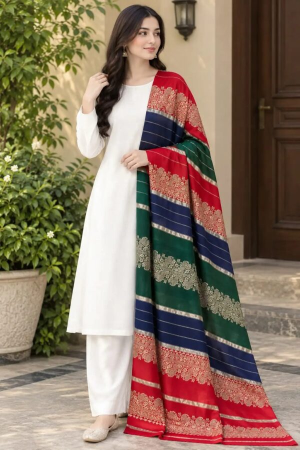 Women's Pashmina Jackward Colorful Shawl