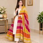 Women's Pashmina Jacquard Colorful Shawl