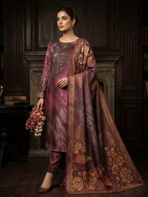 Women's 3 Piece Digital Printed Silk Suits