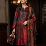 Women's 3Piece Digital Printed Silk Suits 